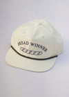Original Wasi Clothing Cream Colored Embroidered Bread Winner Baguette Snapback Hat